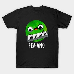 Pea-ano Funny Music Veggie Pea Pun T-Shirt